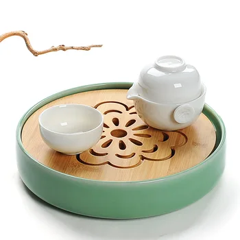 Bamboo ceramic tea tray Japanese tea ceremony round heavy bamboo tray water storage home leisure tea tray
Bamboo ceramic tea tray Japanese tea ceremony round heavy bamboo tray water storage home leisure tea tray