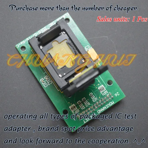 

IC TEST Clamshell socket eMMC 169/153 test socket Pitch=0.5mm Size=11.5X13mm