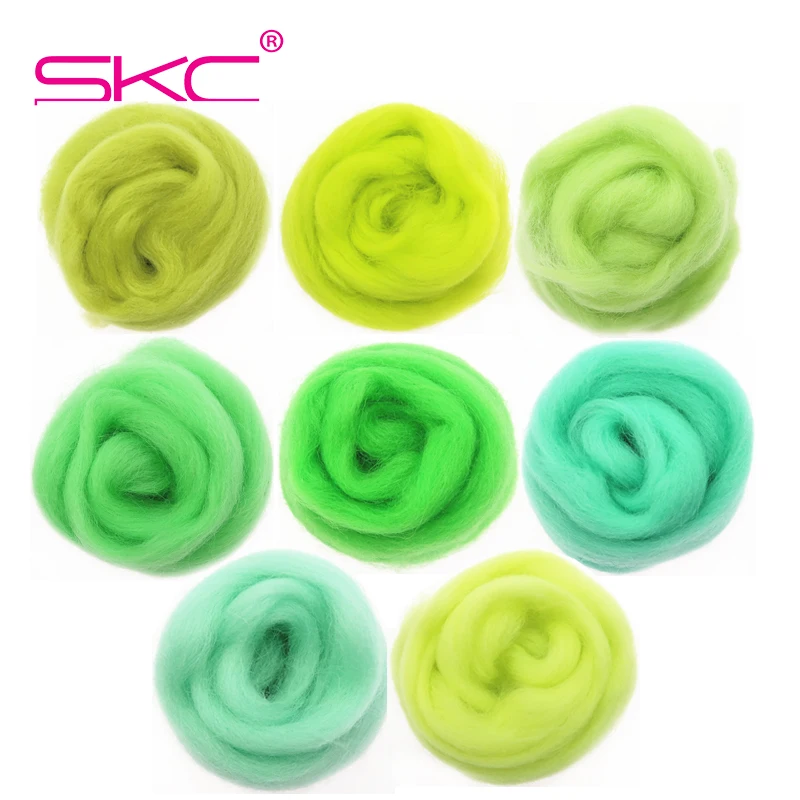 10/50/100g Light Green Series Wool Fibre Flower Animal Toy Wool Roving Needle Felting Handmade Spinning DIY Craft Materials Tool
10/50/100g Light Green Series Wool Fibre Flower Animal Toy Wool Roving Needle Felting Handmade Spinning DIY Craft Materials Tool