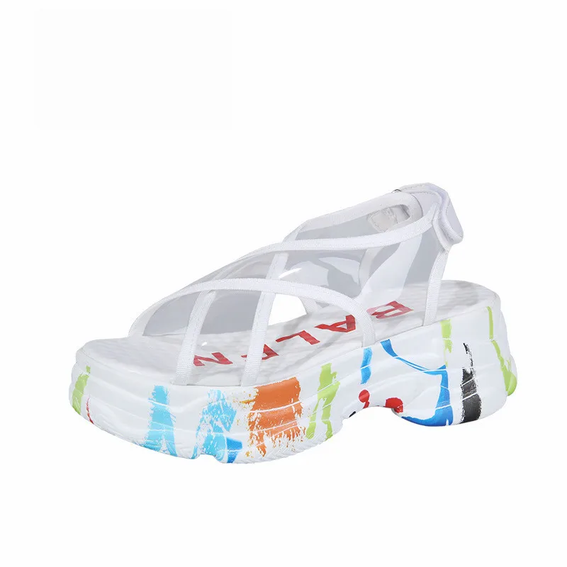 WDHKUN Jelly Shoes Sandals Woman PVC Ladies Casual Shoe Platform Sandals Summer Shoes White 2019 Transperant Sandal For Woman
WDHKUN Jelly Shoes Sandals Woman PVC Ladies Casual Shoe Platform Sandals Summer Shoes White 2019 Transperant Sandal For Woman