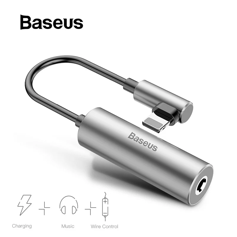Baseus 2 in 1 Aux Audio Cable Splitter for iPhone Xs Max 7 Extension USB Cable Adapter for iPhone To 3.5mm Jack Earphone Adapter
Baseus 2 in 1 Aux Audio Cable Splitter for iPhone Xs Max 7 Extension USB Cable Adapter for iPhone To 3.5mm Jack Earphone Adapter