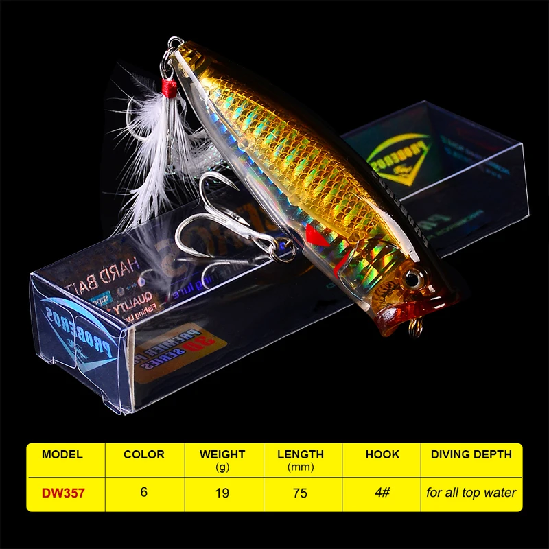1PC Plastic Hard Fishing Lures with 4# Hook Fishing Tackle 8.5cm-3.35"/19.5g-0.69oz 6 color Fishing Baits
1PC Plastic Hard Fishing Lures with 4# Hook Fishing Tackle 8.5cm-3.35"/19.5g-0.69oz 6 color Fishing Baits
