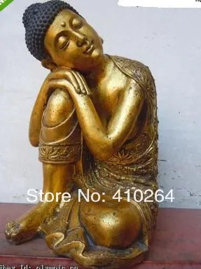 $Nice Discount$ fast Shipping 15" China Bronze Gild Carved Flower Pattern Contemplate Buddha Statues
$Nice Discount$ fast Shipping 15" China Bronze Gild Carved Flower Pattern Contemplate Buddha Statues