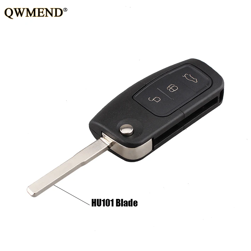 QWMEND 3Buttons Folding Uncut Car Blank Key Shell Remote Fob Cover for Ford Focus Fiesta C Max Ka HU101/FO21 Blade optional
QWMEND 3Buttons Folding Uncut Car Blank Key Shell Remote Fob Cover for Ford Focus Fiesta C Max Ka HU101/FO21 Blade optional