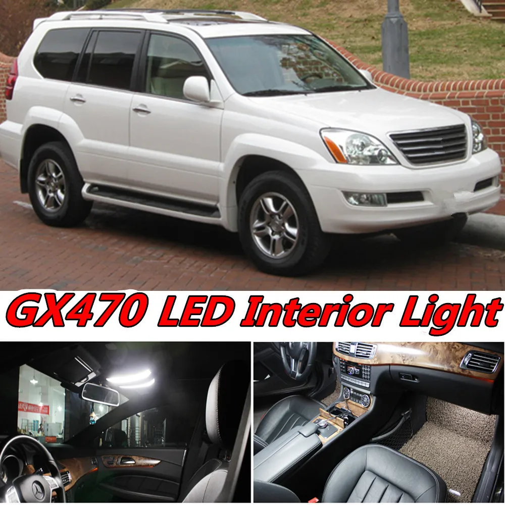Tcart 6pcs Error Free Auto LED Bulbs High Bright Car Interior Lighting Map Dome Lamps Kit For Lexus GX470 accessories 2003-2009
Tcart 6pcs Error Free Auto LED Bulbs High Bright Car Interior Lighting Map Dome Lamps Kit For Lexus GX470 accessories 2003-2009