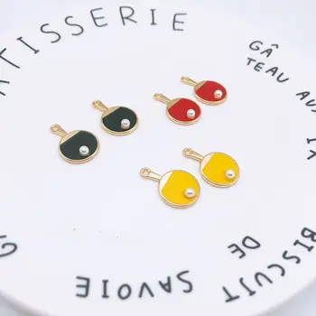 10pcs/lot Table Tennis ball Sport Enamel Charms Fashion Jewelry Accessories fit Earring DIY Making Charms Gold color
10pcs/lot Table Tennis ball Sport Enamel Charms Fashion Jewelry Accessories fit Earring DIY Making Charms Gold color