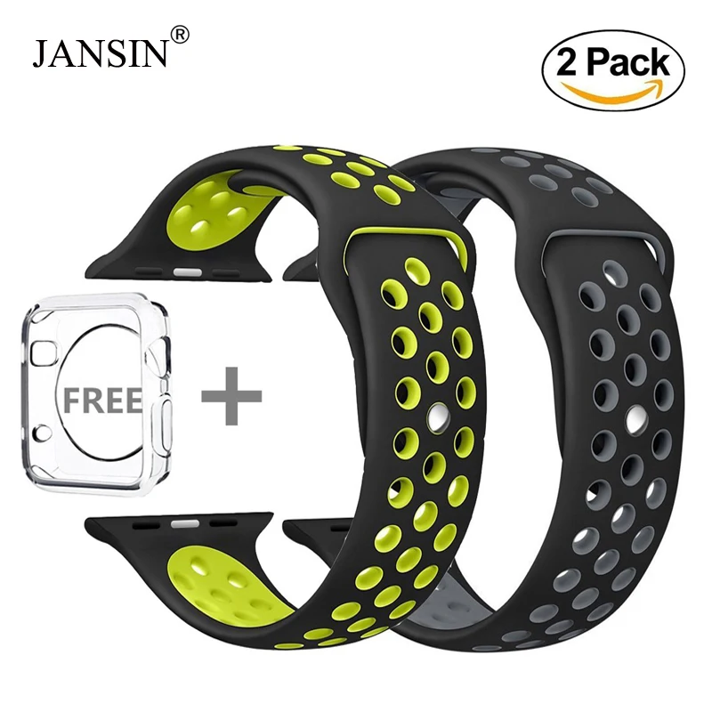 JANSIN Protective case with sport Silicone strap for apple watch band 42mm 38mm series 3/2/1 bracelet watchband For iwatch
JANSIN Protective case with sport Silicone strap for apple watch band 42mm 38mm series 3/2/1 bracelet watchband For iwatch