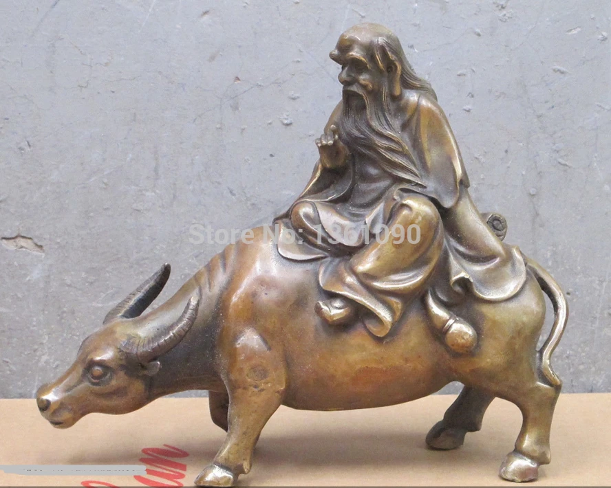 xd 00178 8"China Pure Bronze hand-carved Lao tze Ride OX founder of Taoism statue
xd 00178 8"China Pure Bronze hand-carved Lao tze Ride OX founder of Taoism statue