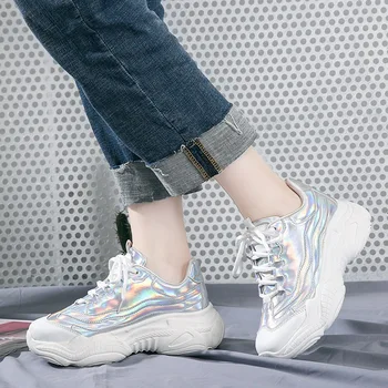 2019 Spring autumn woman running shoes fashion mesh breathable women sneakers Shining face thick bottom woman sports shoes K2-15
2019 Spring autumn woman running shoes fashion mesh breathable women sneakers Shining face thick bottom woman sports shoes K2-15