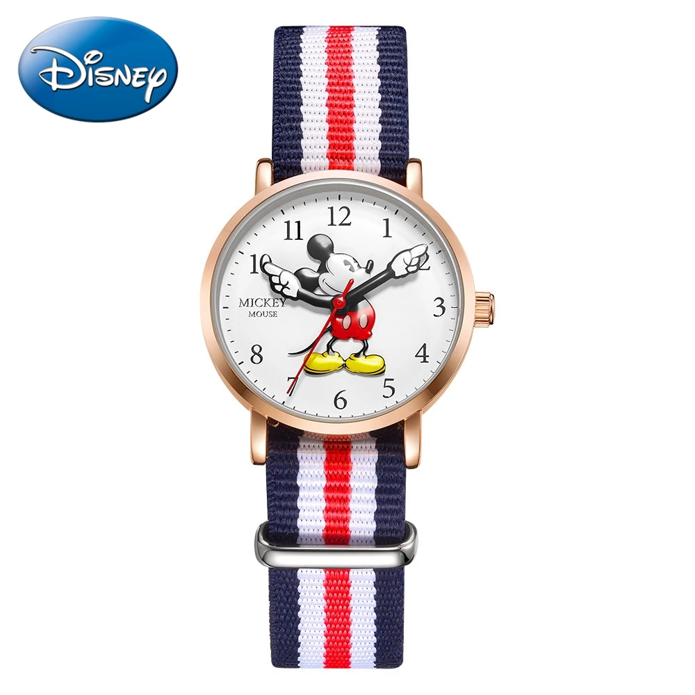 Mickey Mouse Children Blue Red Nylon Leather Band Japan Quartz Waterproof Watches Disney Wristwatch Kids Gift Carton Clock Hour
Mickey Mouse Children Blue Red Nylon Leather Band Japan Quartz Waterproof Watches Disney Wristwatch Kids Gift Carton Clock Hour