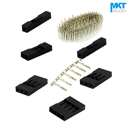 100Pcs Complete Set Dupont 2.54mm Pitch Single Row Female Housing Connector+Crimps 1P 2P 3P
100Pcs Complete Set Dupont 2.54mm Pitch Single Row Female Housing Connector+Crimps 1P 2P 3P