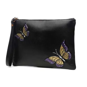 Genuine Leather Women Wristlet Hand Clutch Bag Hang Bag Zipper Crossbody Bag Shoulder Bag Rose Butterfly Large Capacity Envelope
Genuine Leather Women Wristlet Hand Clutch Bag Hang Bag Zipper Crossbody Bag Shoulder Bag Rose Butterfly Large Capacity Envelope