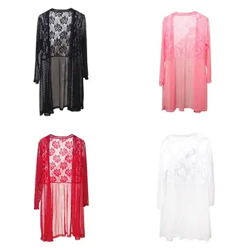 Summer Thin Section Long-sleeved Mesh Lace Sunscreen Blouse Women's Beach Openwork Outside Long Cardigan
Summer Thin Section Long-sleeved Mesh Lace Sunscreen Blouse Women's Beach Openwork Outside Long Cardigan