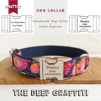 MUTTCO Anti-lost retailing self-design dog collar THE DEEP GRAFFITI handmade engraved dog collar and leash UDC062
MUTTCO Anti-lost retailing self-design dog collar THE DEEP GRAFFITI handmade engraved dog collar and leash UDC062