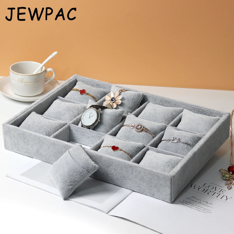 JEWPAC 12 Slots Pillow Style Jewelry Watch Bracelet Display Tray Box Necklace Earring Container Boxes Case Jewelry Organizer
JEWPAC 12 Slots Pillow Style Jewelry Watch Bracelet Display Tray Box Necklace Earring Container Boxes Case Jewelry Organizer