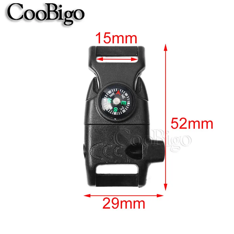 10pcs 5/8" Compass Whistle Buckle Scraper Parachute 550 Cord Paracord Bracelet Outdoor Backpack Camping Emergency Survival Kits
10pcs 5/8" Compass Whistle Buckle Scraper Parachute 550 Cord Paracord Bracelet Outdoor Backpack Camping Emergency Survival Kits