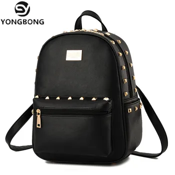 YONGBONG Vintage Casual New Style Pu Leather School Bags High Quality Hotsale Women Candy Ofertas Famous Designer Brand Backpack 
YONGBONG Vintage Casual New Style Pu Leather School Bags High Quality Hotsale Women Candy Ofertas Famous Designer Brand Backpack