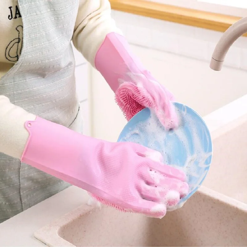 Kitchen Silicone Cleaning Gloves Magic Silicone Dish Washing Gloves Easy Household Silicone Scrubber Rubber Cleaning Gloves
Kitchen Silicone Cleaning Gloves Magic Silicone Dish Washing Gloves Easy Household Silicone Scrubber Rubber Cleaning Gloves