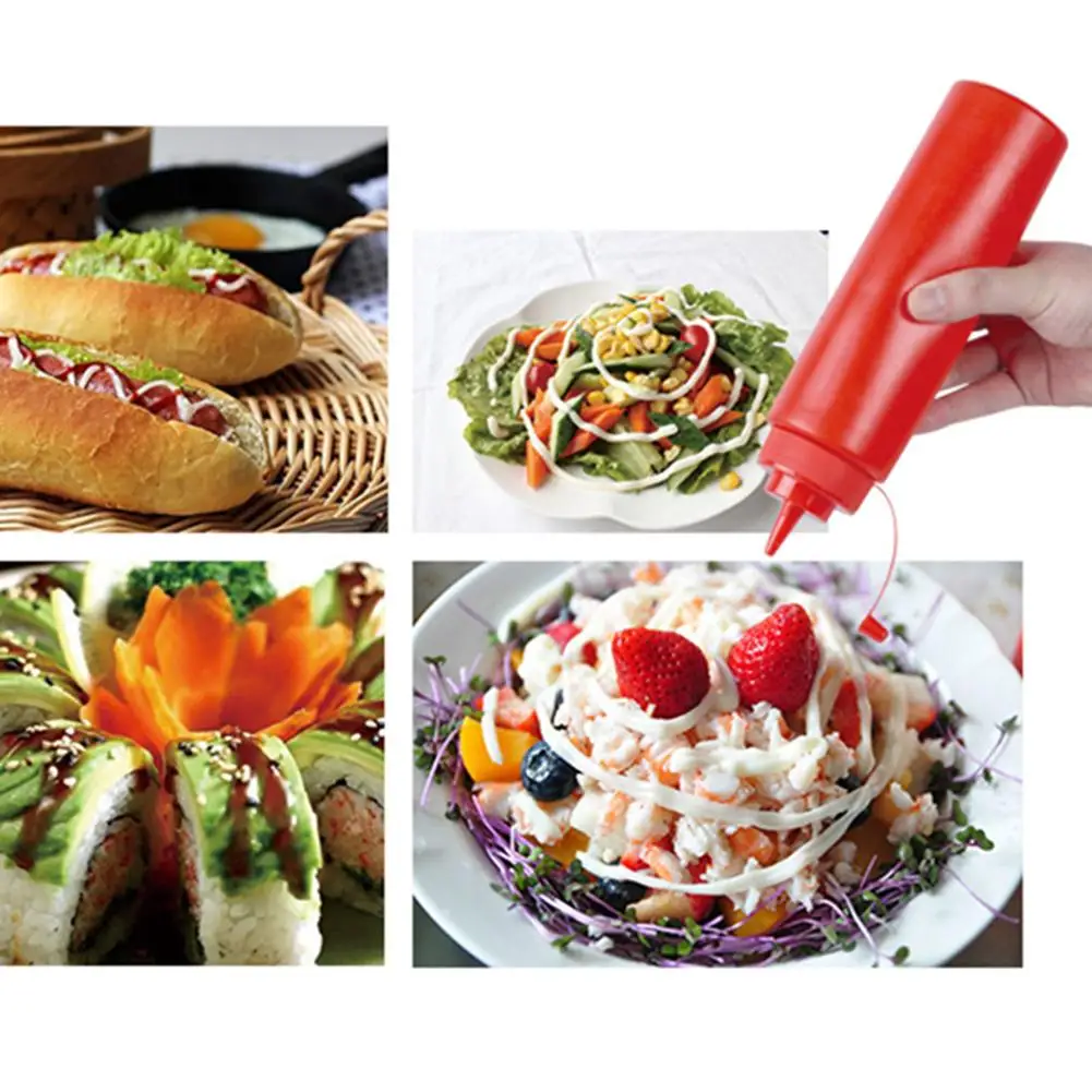 Kitchen Accessories Plastic Squeeze Bottle Condiment Sauce Vinegar Ketchup Dispenser Squeeze Bottles Oil Ketchup Cookling tools
Kitchen Accessories Plastic Squeeze Bottle Condiment Sauce Vinegar Ketchup Dispenser Squeeze Bottles Oil Ketchup Cookling tools