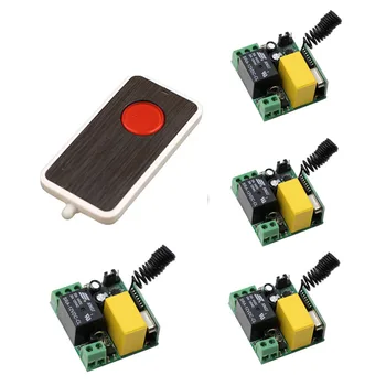 AC220V 1CH 10A Wireless Remote Control Switch System 4*Receiver With Transmitter Light/Lamp Access Remote Control System ON OFF
AC220V 1CH 10A Wireless Remote Control Switch System 4*Receiver With Transmitter Light/Lamp Access Remote Control System ON OFF