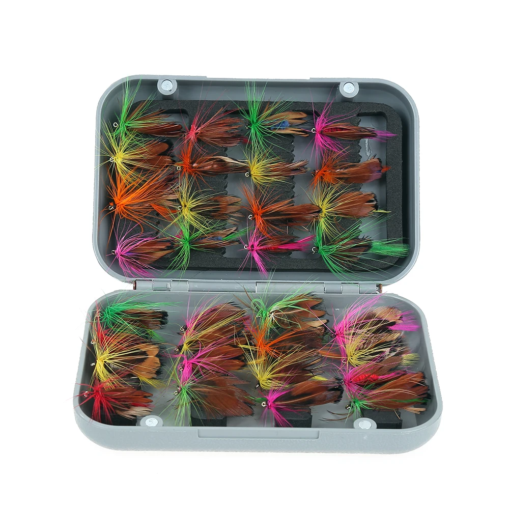 32pcs/set Fly Fishing Lure Set Artificial Insect Bee Bait Trout Fly Lake River Fishing Hooks With Feather Tackle With Case Box
32pcs/set Fly Fishing Lure Set Artificial Insect Bee Bait Trout Fly Lake River Fishing Hooks With Feather Tackle With Case Box