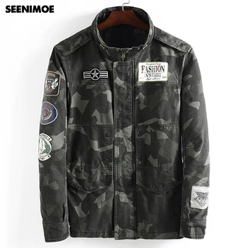 Seenimoe 2019 Military Jacket Men Spring Camouflage Jacket Coat M-4XL Bomber Jacket Outwear Cotton Coat Windbreaker
Seenimoe 2019 Military Jacket Men Spring Camouflage Jacket Coat M-4XL Bomber Jacket Outwear Cotton Coat Windbreaker