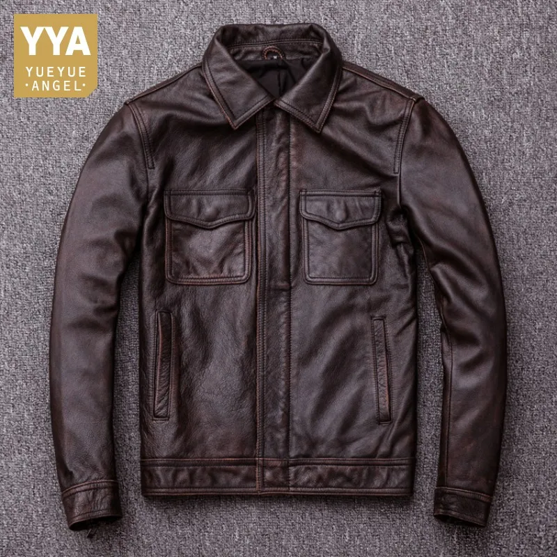 Brand Classic Men Cowskin Moto Biker Jackets Men's Genuine Leather Jacket Casual Real Leather Coat Plus Size Vintage Clothing
Brand Classic Men Cowskin Moto Biker Jackets Men's Genuine Leather Jacket Casual Real Leather Coat Plus Size Vintage Clothing