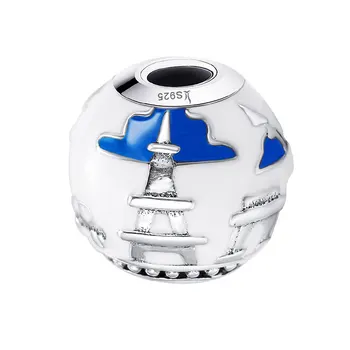 WOSTU 925 Sterling Silver White Enamel Eiffel Tower Statue of Liberty Arc de Triomphe Travel World Charm for Bracelet BKC232
WOSTU 925 Sterling Silver White Enamel Eiffel Tower Statue of Liberty Arc de Triomphe Travel World Charm for Bracelet BKC232