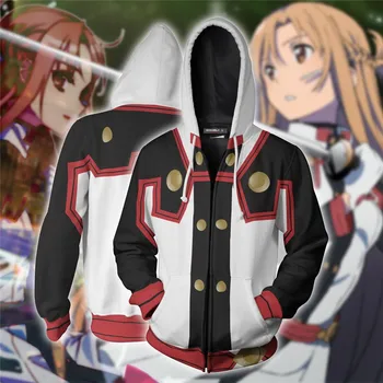Anime Sword Art Online SAO Hoodie Yuuki Asuna Kazuto Cosplay Costume Sweatshirt Sword Art Online Cosplay Men 3D Print Hoodies
Anime Sword Art Online SAO Hoodie Yuuki Asuna Kazuto Cosplay Costume Sweatshirt Sword Art Online Cosplay Men 3D Print Hoodies