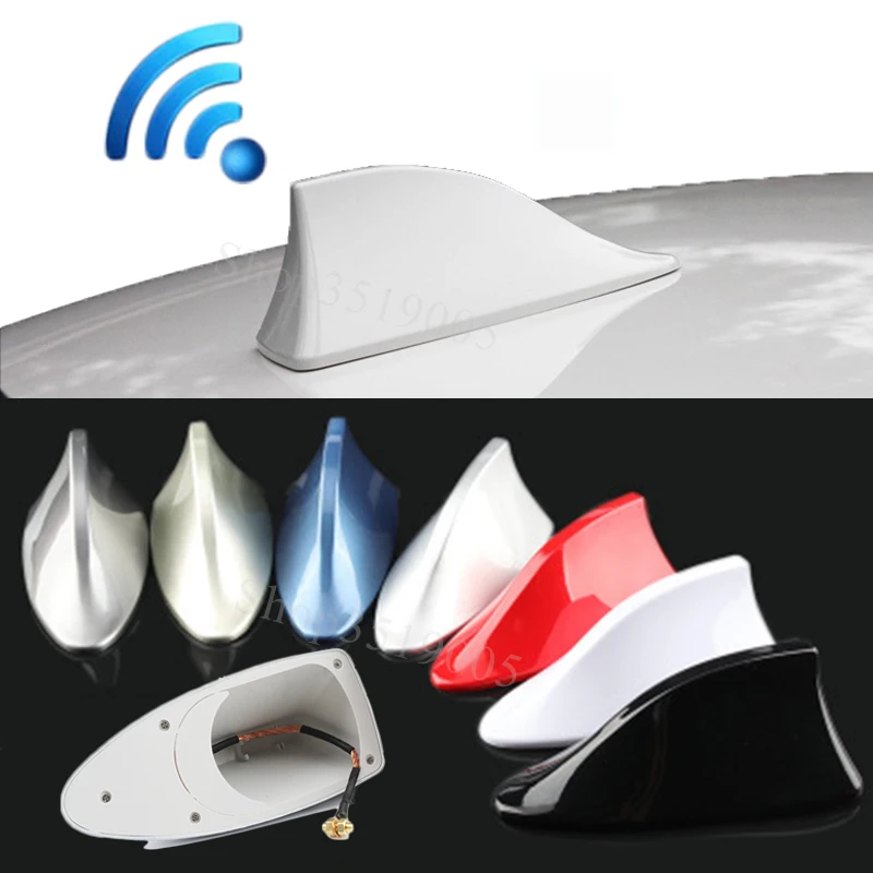 

For Alfa Romeo 147 156 159 166 4C 8C Giulietta GT MiTo Giulia Car Shark Fin Antenna Signal Aerials car Sticker Accessories