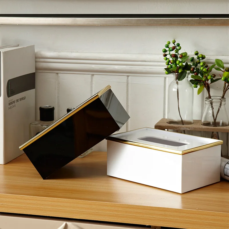 Simple Rectangular Acrylic Tissue Box Office Hotel KTV Desktop Paper Towel Storage Tube Decorative Box
Simple Rectangular Acrylic Tissue Box Office Hotel KTV Desktop Paper Towel Storage Tube Decorative Box
