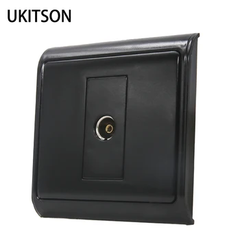 86x86mm RF Coaxial TV Face Cover Panel Antennas Television Jack Socket Black Color
86x86mm RF Coaxial TV Face Cover Panel Antennas Television Jack Socket Black Color