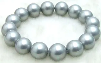 SALE Big 12MM high luster Perfect Round Silver Gray Shell Pearl bracelet -bra192 Wholesale/retail Free shipping
SALE Big 12MM high luster Perfect Round Silver Gray Shell Pearl bracelet -bra192 Wholesale/retail Free shipping