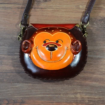 children's shoulder bag handmade genuine leather handbag mini lovely bags cartoon animal monkey bag
children's shoulder bag handmade genuine leather handbag mini lovely bags cartoon animal monkey bag