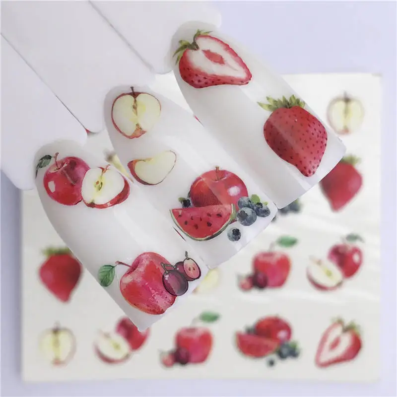 WUF Summer Series Nail Water Decals PApple/Strawberry Pattern Tranfer Sticker Flamingo Pineapple Mermaid Nail Art Decoration
WUF Summer Series Nail Water Decals PApple/Strawberry Pattern Tranfer Sticker Flamingo Pineapple Mermaid Nail Art Decoration