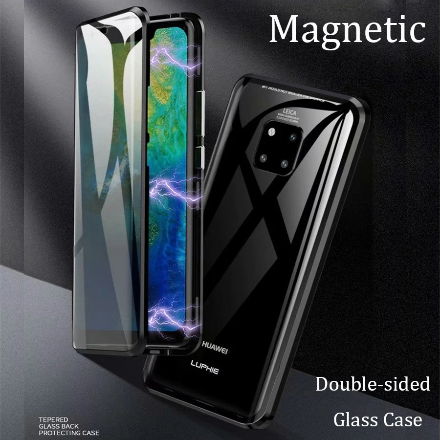 Чехол для Huawei Mate 20 Pro 360 дюйма передний + задний двухсторонний чехол из закаленного