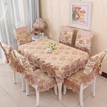 European Jacquard Table Cloth Classical Rectangle Tablecloths For Events Chair Covers Lace Dining Chair Cushion 6 Type Table Kit
European Jacquard Table Cloth Classical Rectangle Tablecloths For Events Chair Covers Lace Dining Chair Cushion 6 Type Table Kit