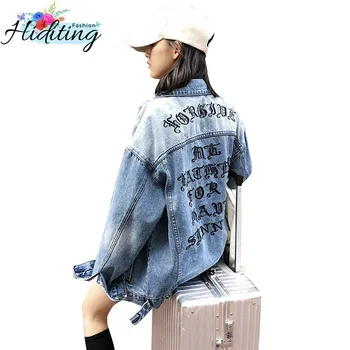 Embroidered Denim Jacket Women 2019 Spring Autumn New Retro Student Bf Style Tops Medium Long Loose Letters Cowgirl Jacket WIN92
Embroidered Denim Jacket Women 2019 Spring Autumn New Retro Student Bf Style Tops Medium Long Loose Letters Cowgirl Jacket WIN92