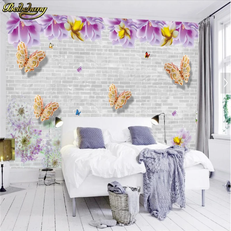 beibehang Custom Photo Wallpaper Mural Wall Sticker Magnolia Flower Butterfly Romantic European Style TV Wall papel de parede
beibehang Custom Photo Wallpaper Mural Wall Sticker Magnolia Flower Butterfly Romantic European Style TV Wall papel de parede