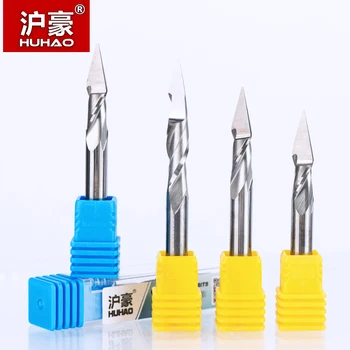 HUHAO 1pc 6mm 2 Flute Spiral Pyramid engraving bits for wood CNC router bit Carving knife Degree 30 for 2D 3D sculpture
HUHAO 1pc 6mm 2 Flute Spiral Pyramid engraving bits for wood CNC router bit Carving knife Degree 30 for 2D 3D sculpture