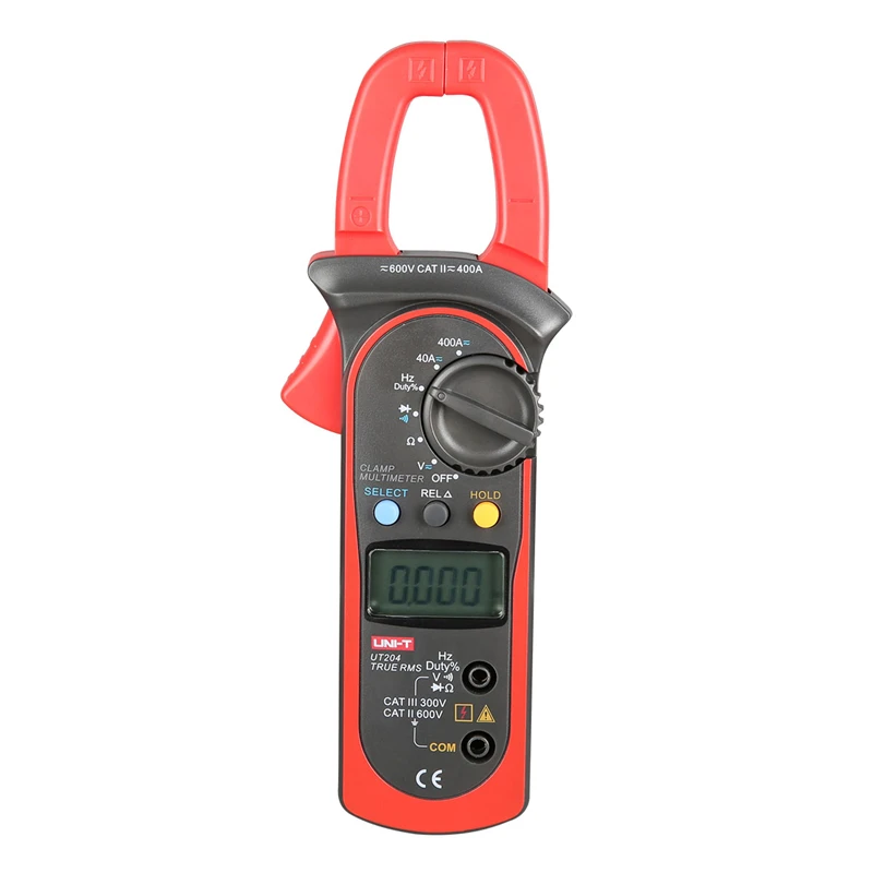 UNI-T UT204 Multimeter True RMS Auto Range Digital Clamp Meters AC/DC Voltage Current Resistance Frequency Multimeter Tester
UNI-T UT204 Multimeter True RMS Auto Range Digital Clamp Meters AC/DC Voltage Current Resistance Frequency Multimeter Tester