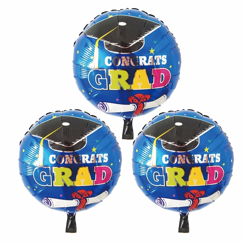 3pcs/lot Graduation Aluminum Balloons Party Decoration Supplies Black Blue Cap Dr.Hat Graduation Memorial Foil Balloon 18inch
3pcs/lot Graduation Aluminum Balloons Party Decoration Supplies Black Blue Cap Dr.Hat Graduation Memorial Foil Balloon 18inch