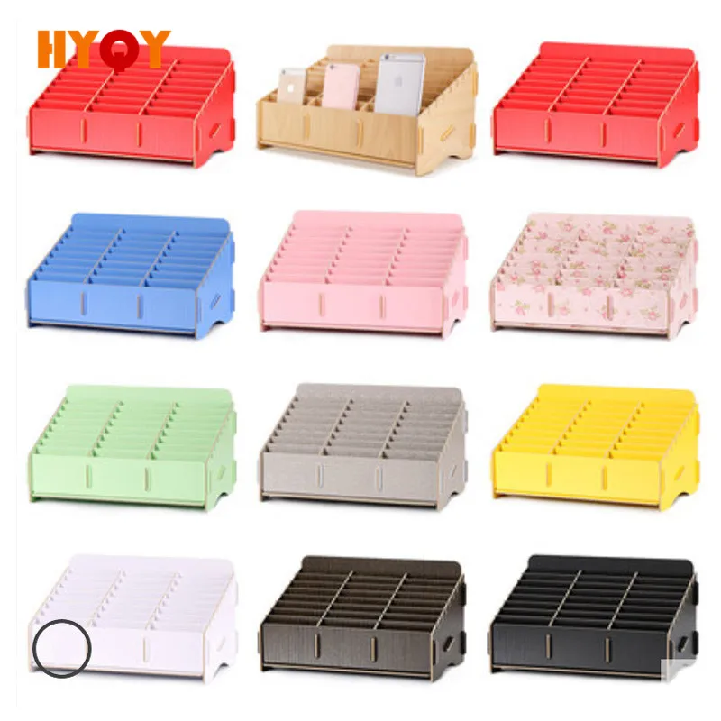 Mobile phone storage box Desktop multi Wood box Storage rack for mobile phone shell Classroom office management box tool
Mobile phone storage box Desktop multi Wood box Storage rack for mobile phone shell Classroom office management box tool