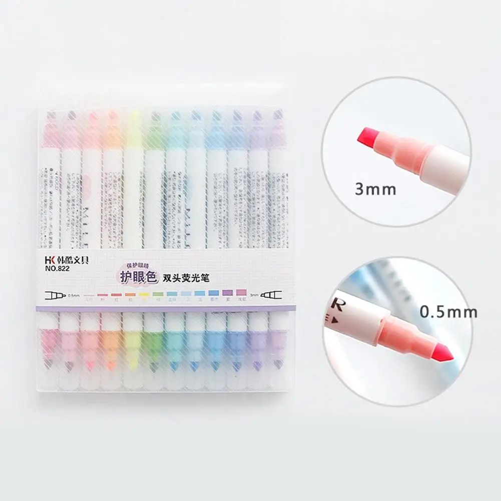 

Pcs/set Japanese Mildliner Pens Mild liner Double Headed Fluorescent Pen Cute Art Highlighter Drawing Mark Pen Stationery r20