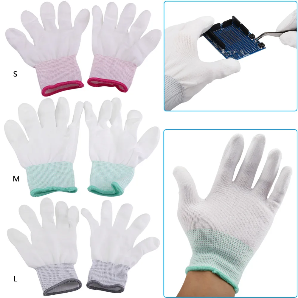 1 Pair Anti Static Antiskid Gloves PU Coated Finger Part for Electronic Labor Worker Mitten Clearance Sale
1 Pair Anti Static Antiskid Gloves PU Coated Finger Part for Electronic Labor Worker Mitten Clearance Sale