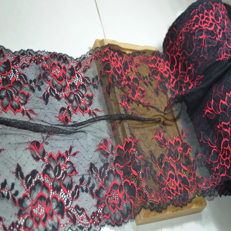 Free shipping22.5CM(2yds/lot)black gauze red pattern Elastic Lace Fabric,Sewing Trim Wedding Lace,DIY Garment Accessories112519
Free shipping22.5CM(2yds/lot)black gauze red pattern Elastic Lace Fabric,Sewing Trim Wedding Lace,DIY Garment Accessories112519
