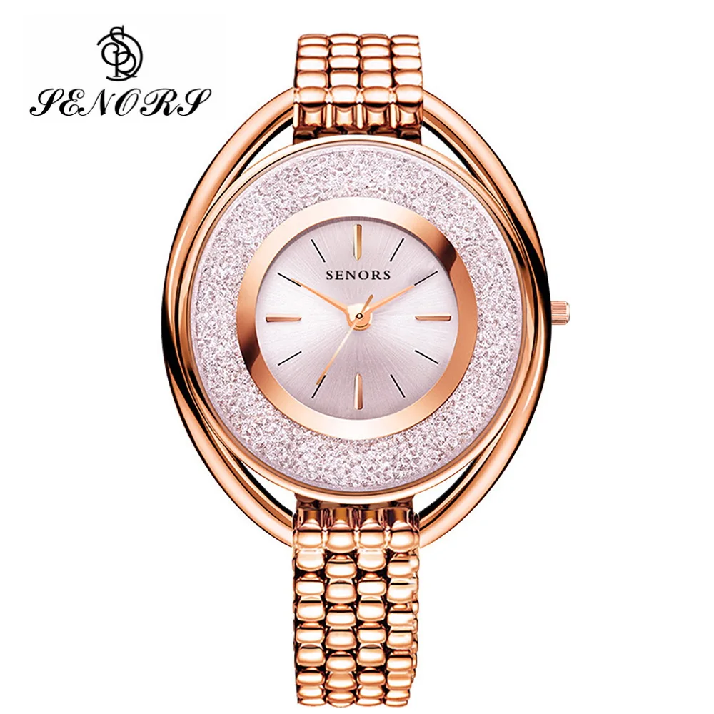 SENORS Luxury Bracelet Watches For Women Silver / Black / Rose Gold Waterproof Rhinestone Diamond Ladies Quartz Watches Clocks
SENORS Luxury Bracelet Watches For Women Silver / Black / Rose Gold Waterproof Rhinestone Diamond Ladies Quartz Watches Clocks