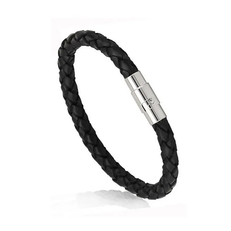 Simple Bracelets for Women Men Jewelry Black/White/Red Braided Leather Magnetic Clasp Wrist Band Couple Bracelet Bangles 
Simple Bracelets for Women Men Jewelry Black/White/Red Braided Leather Magnetic Clasp Wrist Band Couple Bracelet Bangles