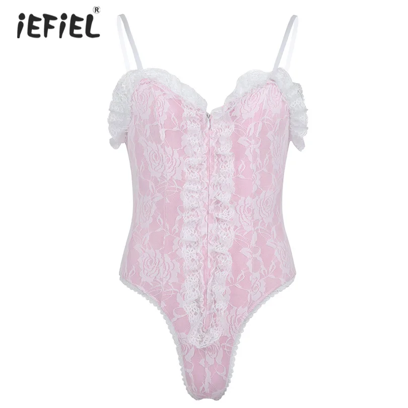 Exotic Mens Sissy Catsuit Lingerie Bodysuit Nightwear Slim Fit High Cut Overlay Ruffle Lace Teddy One-piece Body Suit Sleepwear
Exotic Mens Sissy Catsuit Lingerie Bodysuit Nightwear Slim Fit High Cut Overlay Ruffle Lace Teddy One-piece Body Suit Sleepwear