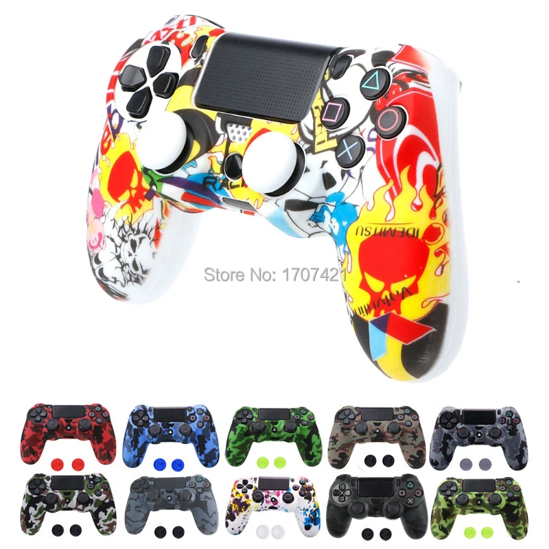 PS4 PS4 SLIM PRO Camouflage Anti-Slip Silicone Case Cover Skin with 2 Thumb Grip Caps for Playstation 4 Dualshock 4 Controller
PS4 PS4 SLIM PRO Camouflage Anti-Slip Silicone Case Cover Skin with 2 Thumb Grip Caps for Playstation 4 Dualshock 4 Controller